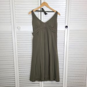 Athleta Natural Green Halter Athletic Sun Dress Size L